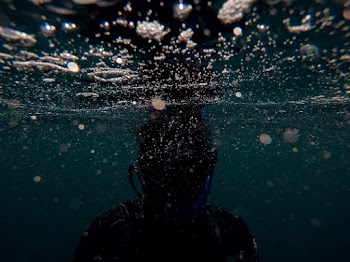 A Person Underwater