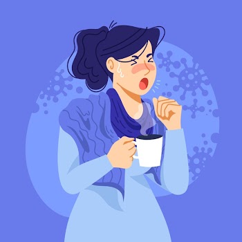 A person with a cold Free Vector