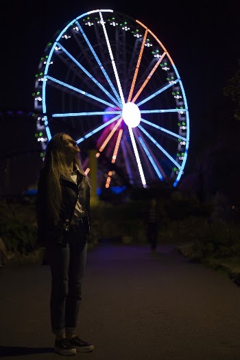 A Photo Woman Looking Up