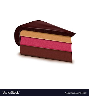 A piece of cake vector image
