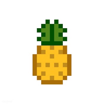 A pineapple pixelated fruit graphic | Free stock vector - 424981