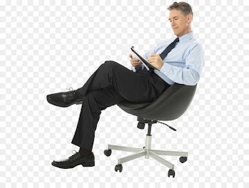 A Plunge into Space Desk Screenshot Icon - Sitting man PNG 