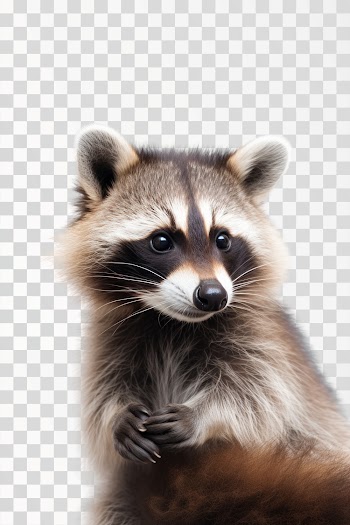 A Raccoon - PNG transparent background