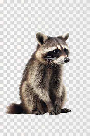 A Raccoon - PNG transparent background