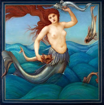 A Sea-Nymph (1881) painting in high… | Free public domain illustration