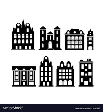  					A set of design city elements vector image														