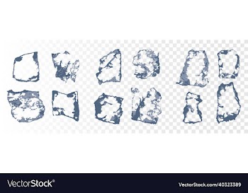 a set of texture elements torn paper template