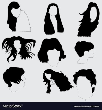 a silhouettes head boy art