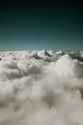 A simple shot out of an airplane.
