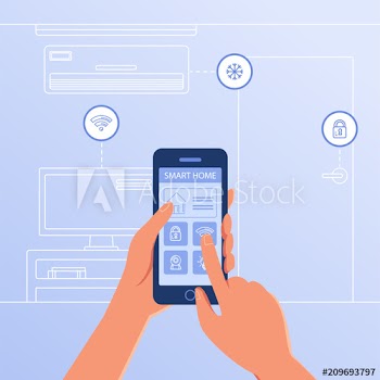 A smartphone with smart home settings and controllers system