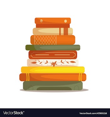 a stack of books variety of book covers
