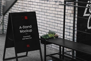 A-Stand Mockup a-stand mockup downland and have fun! 01 