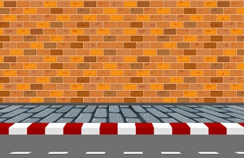 A street background scene Free Vector