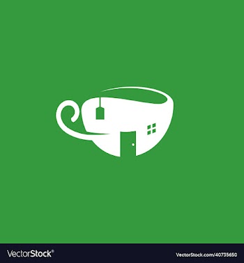 a tea house logo
