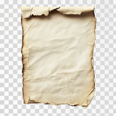 a torn piece of journal paper, textured, detailed, isolated 