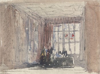 A Tudor Room with Figures, | Free Photo - rawpixel