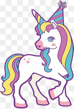 A Unicorn Turned Around, Vector Png, Iridescent, Unicorn PNG and ...