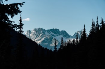 A view from the hike towards Asulkan hut, in Glacier National Park, Canada.
