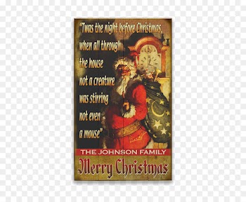A Visit from St. Nicholas A Holly Jolly Christmas Santa Claus Meissenburg Designs - OldWoodSigns.com - christmas 