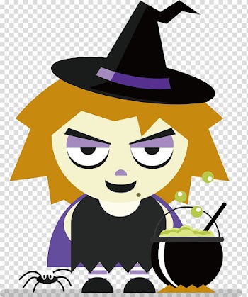 A witch who makes poison transparent background PNG clipart