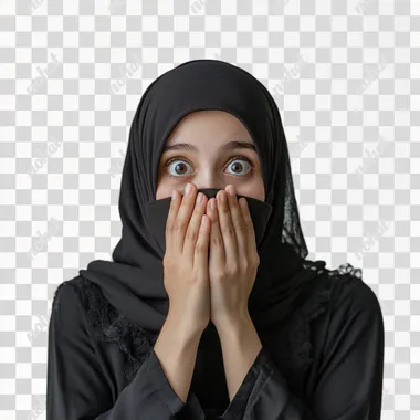 a woman covering her face with her hands