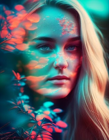 A woman face generated by A.I