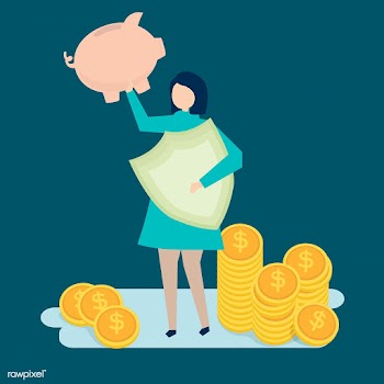 A woman planning her personal finance | Free stock vector - 480759
