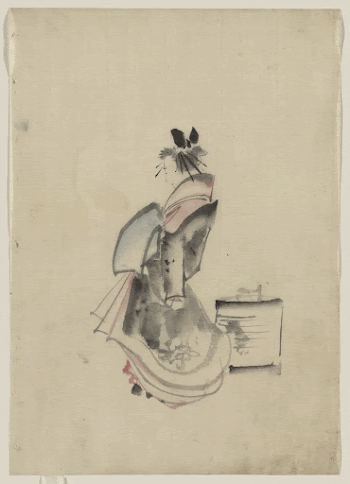 [A woman, possibly a courtesan, | Free Photo - rawpixel