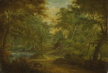 A Wooded Landscape with a Stream | Free Photo - rawpixel