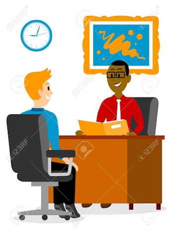 A Young Man Getting A Job Interview Clipart Royalty Free Cliparts ...