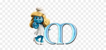 A-z, Smurfette, Smurfs, Free Alphabet, Png Graphics, - A-z, Smurfette, Smurfs, Free Alphabet, Png Graphics,