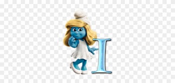 A-z, Smurfette, Smurfs, Free Alphabet, Png Graphics, - Smurfs Papa Smurf Clumsy And Smurfette