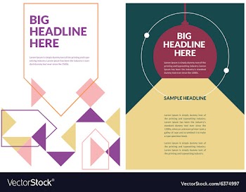 A4 brochure template vector image