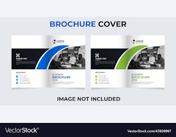 a4 business brochure cover design template set