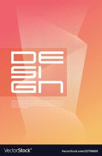  					A4 size abstract geometric minimalist cover design vector image														