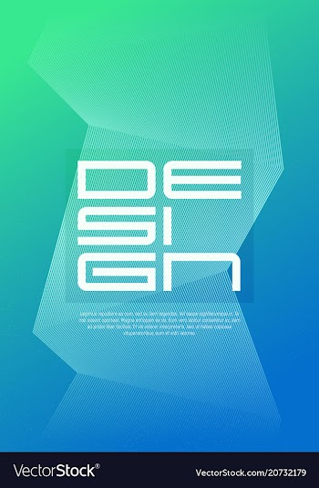  					A4 size abstract geometric minimalist cover design vector image														
