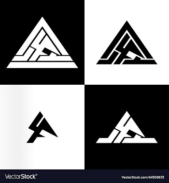 a4f 4f letter logo