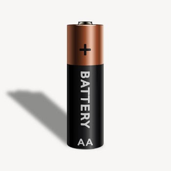 AA battery clipart, collage element | Free PSD - rawpixel