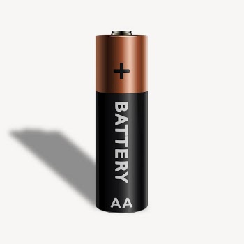 AA battery clipart, illustration vector. | Free Vector - rawpixel