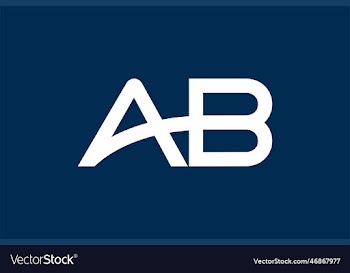 ab letter logo template