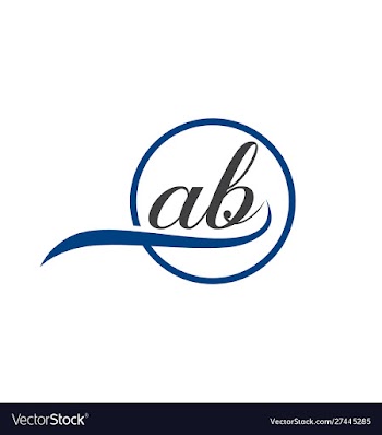 Ab logo vector image