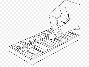 Abacus, Addition, Mental Abacus, Line Art, Coloring Book PNG