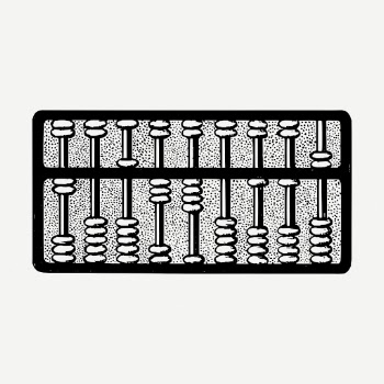 Abacus drawing, vintage object illustration | Free PSD - rawpixel
