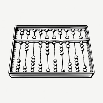 Abacus, mathematics drawing vintage illustration | Free PSD - rawpixel