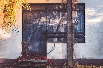 Abandoned Wooden Door