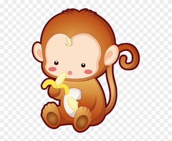 Abe045 - Baby Monkey Cute Cartoon