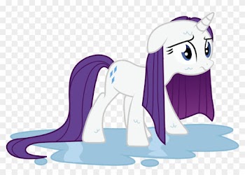 About A Week Ago, We Asked For Ice Bucket Challenge - My Little Pony Rarity Wet