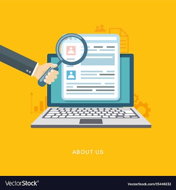 About us page flat vector image