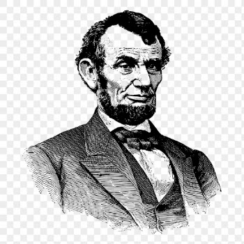 Abraham Lincoln png sticker vintage | Free PNG - rawpixel