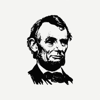 Abraham Lincoln portrait, US president | Free PSD - rawpixel